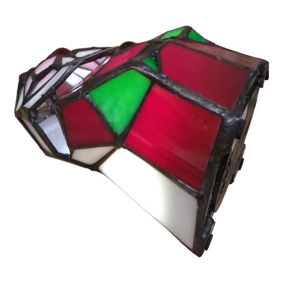 Hand Made LED Lighted Santa Claus Accent Lamp Lighted Art Glass by River of Good - Picture 6 of 12